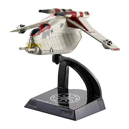 Star Wars Hot Wheels Republic Gunship HHR26 miniatura 5