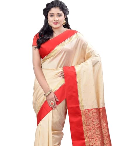 Image of dB DESH BIDESH Women`s Garad Handloom Silk Saree Chiffon Banarasi Sarees Kanjivaram Georgette Silk Party, Wear Tissue Mysore Resham Silk Sarees Silk Saree with Blouse Piece for women