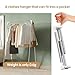 Heekaby Clothes Drying Rack Foldable, Stainless Steel Portable Clothes Rack Collapsible, Folding Clothes Rack for Indoor & Outdoor, Portable Clothes Airer for Travel (with Hooks)