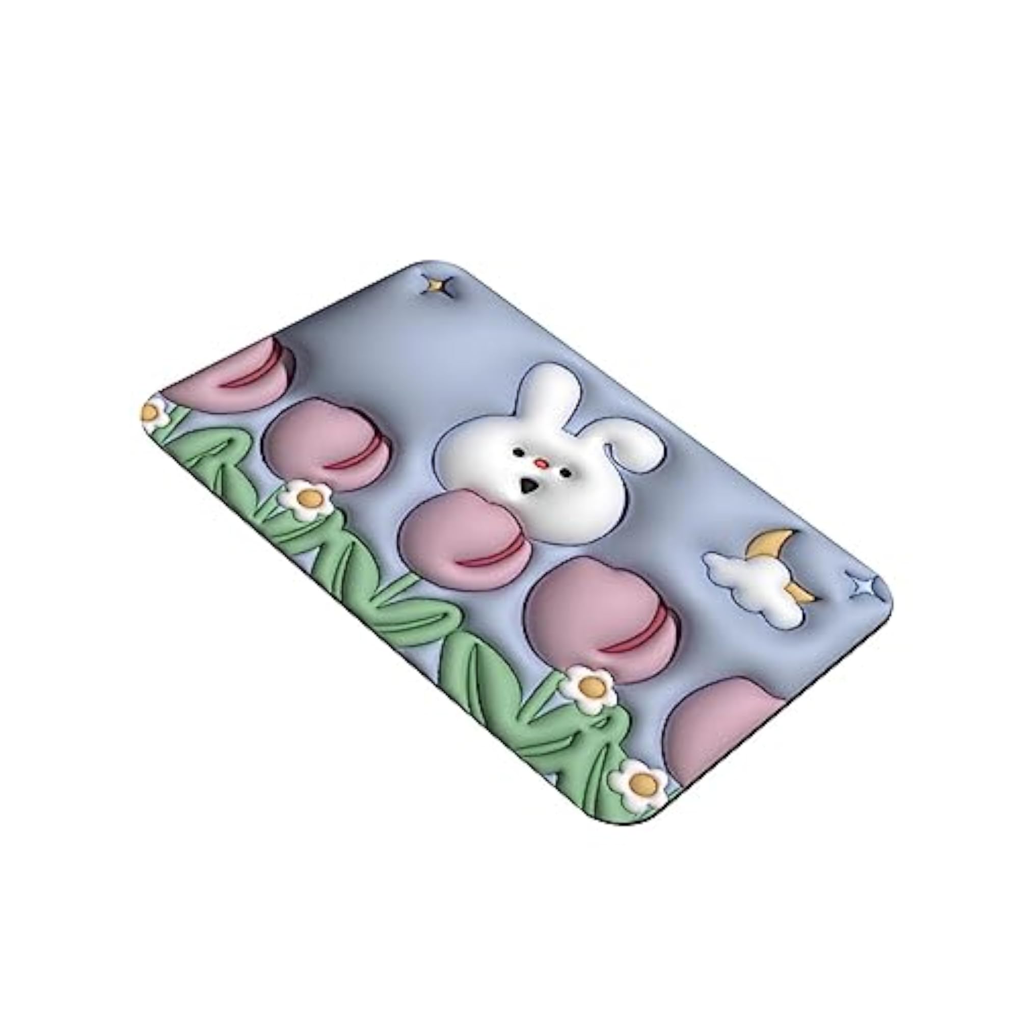 Soft Absorbent Bath Mat for Front Door, Flower Decor