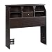 Sauder Shoal Creek Bookcase Headboard, Twin, Jamocha Wood finish