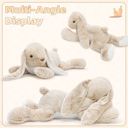 Image of BENINY Large Bunny Stuffed Animal 31 inch, Giant Rabbit Plush Toy for Girls Boys Kids, Big Cuddly Easter Gift for Girl Chirstmas Birthday