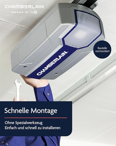 Chamberlain Premium ML1000EV Garagentorantrieb - Kraftvoll & Leise - Smart-Home-Fähiger...