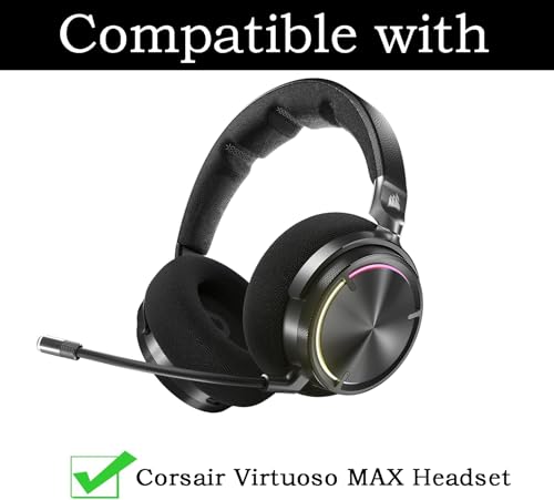 Almohadillas de Gel Enfriante para Orejas Reemplazo Compatible con Auriculares Corsair Virtuoso MAX Wireless Gaming miniatura 2