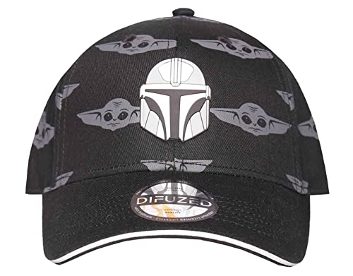Star Wars Difuzed The Mandalorian Curved Bill Cap Helmet Caps...