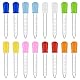 Mlysnd Pipette, 16 Stück Pipetten, Pipetten Kinder, Transparente 5ML Silikon Pipetten mit Skala für Süßigkeitenformen, Baby-Futterspender, Gummiförmchen und Bastelarbeiten