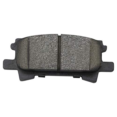 Image of TRQ Rear Brake Pad and Rotor Set Ceramic G Coated Rotors Calipers Compatible with 2004-2006 Lexus RX330 2007-2009 RX350 2006-2008 RX400h 2006-2007 Toyota Highlander with All Wheel Drive
