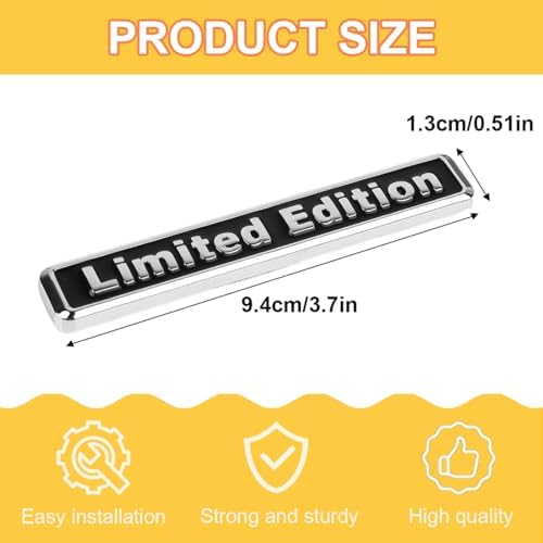  Autocollants 3D en métal avec logo de voiture pour voiture et moto - Étiquettes personalisées pour votre fenêtre ou por