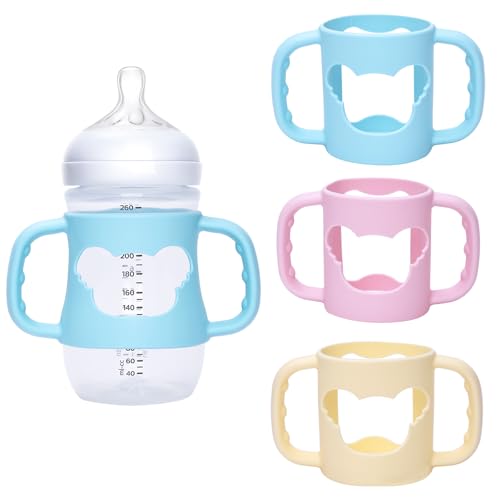 Image of VANPET Baby Bottle Handles for Philips Avent Natural, Easy-Grip Transitional Sippy Cup Handles, Compatible with Philips Avent Natural Baby Bottle 9 oz, BPA Free