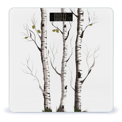 Báscula digital de baño Birch Tree en vidrio templado miniatura 1