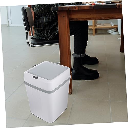 Tacho de basura plástico rectangular con sensor automático miniatura 5