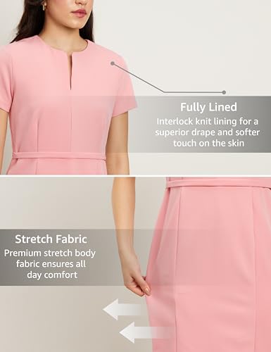 Image of Symbol Premium Women's Sheath Dress (Knee Length | Desk-to-Dinner) (Available in Plus Sizes)