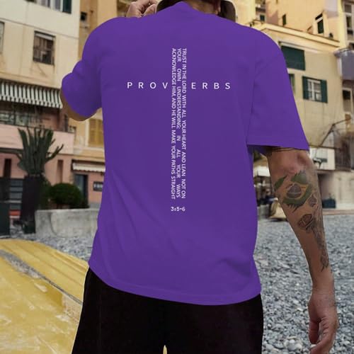 Image of Christian Shirts for Men Vintage Religious Cross Bible Verse T-Shirt Jesus Faith Tshirt Inspirational Graphic Tees