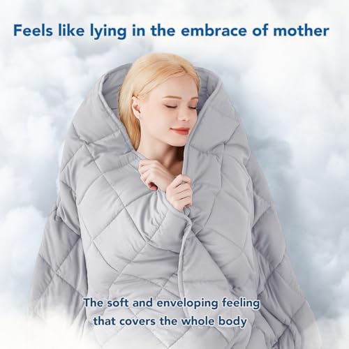 Topcee Weighted Blanket (20lbs 80"x87" King Size) Soft Cooling Heavy Blanket Sleeping, Apply to 190-210 lbs Body, Thick Breathable Blanket with Glass Bead, Easy Care