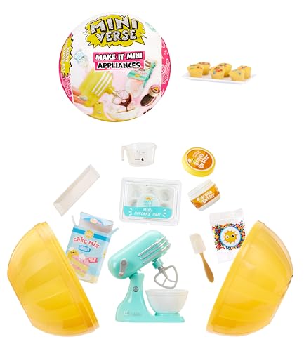 MGA’s Miniverse™ – Make It Mini Appliances™ Series 2 Mini Collectibles, Mystery Blind Packaging, DIY, Crafts, Resin Play, Kitchen Replica Food, NOT Edible, Collectors, 8+