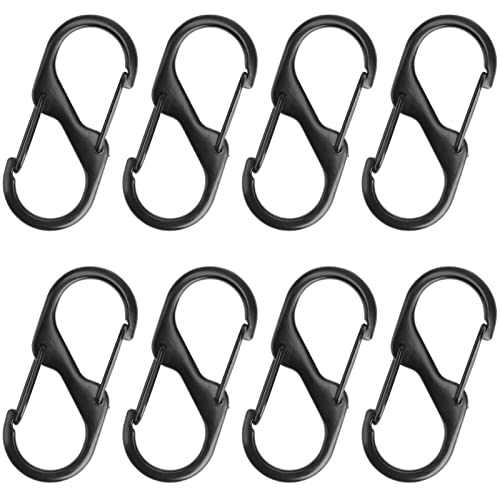 El Mejor Listado de Mosquetones de esta semana. 48 8 Pieza Mosquetón de Aluminio, Mini Clips de Mosquetón Doble, S Llavero de Resorte Doble para Camping, Senderismo o Viaje, Actividades al Aire Libre, Columpio, Hamaca,...