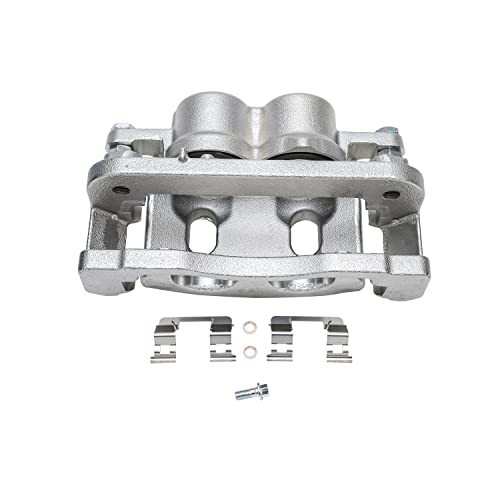 Image of Detroit Axle - 3pc Front Brake Kit for 2005-2007 Chevrolet Silverado 1500 GMC Sierra 1500, 2007-2008 Tahoe, Suburban Yukon XL 1500 Avalanche Escalade ESV EXT, Ceramic Brakes Pads, Right Brake Caliper
