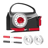 Rollenverpackungsschneider mit Griff 13x10x13 cm Präzisionsgerät für Papier, Pakete, Heimwerken, Post, Büro, Aufkleber, Abziehbilder, Folie | Effektives Hilfsmittel für die praktische Weihnachtsverpac