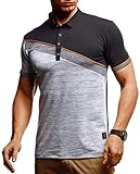 OPTIMALE PASSFORM: Das Herren Kurzarm-Shirt mit Polo-Kragen passt sich ihrem Körper durch einen taillierten Schnitt optimal an. Das zeitlose Design des Sommer-Shirts sieht extrem modern und stylisch zugleich aus