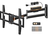Perlegear Long Arm TV Wall Mount Full Motion with Surge Protection Power Strip...