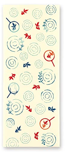 宮本 てぬぐい 注染手ぬぐい kenema 金魚すくい ベージュ 約35×90cm 50190