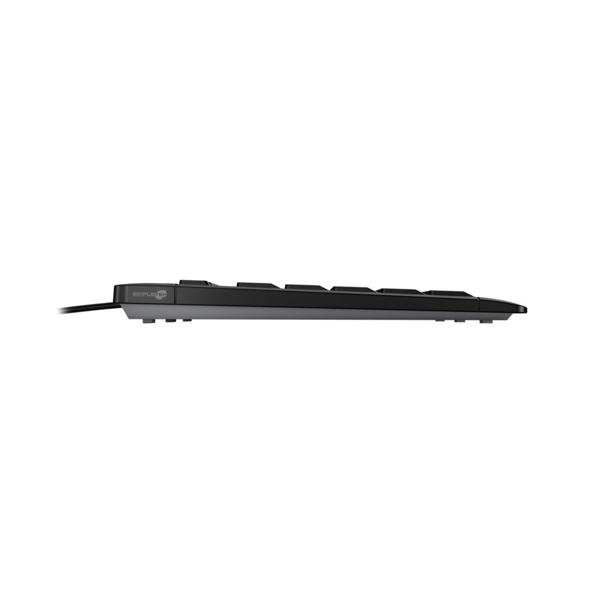 SIMPLETEK - Tastiera Cablata Silent USB | Layout Italiano QWERTY, Meccanismo a Forbice SX, Anti-Schizzo (Ricondizionato)