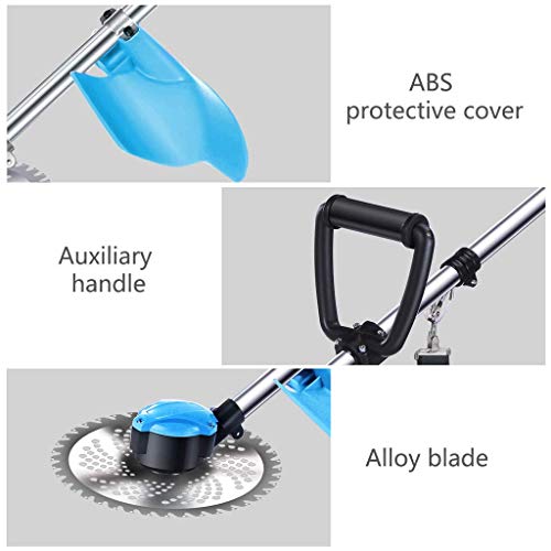 image for FSCLJ Commercial Grass Brush Cutter with 4 Blades and 1 Spool Battery 