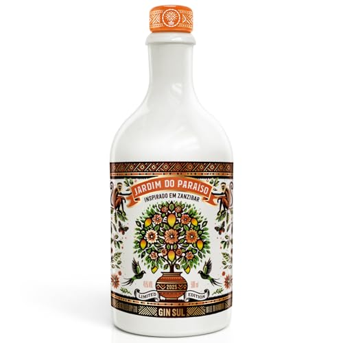 GIN SUL Jardim do Paraíso Zanzibar - limitierter Prestige-Gin - 1 x 0,5l Distilled Dry Gin made in Hamburg 45{097c13294c967722e691cb86bdcdeac1c0283be7b1d83d004ee2f8b02674283e} Vol. - Mango, Passionsfrucht, Muskat, Ingwer & Kardamom – fruchtig, würzig GIN SUL Jardim do Paraíso Zanzibar - limitierter Prestige-Gin - 1 x 0,5l Distilled Dry Gin made in Hamburg 45{097c13294c967722e691cb86bdcdeac1c0283be7b1d83d004ee2f8b02674283e} Vol. - Mango, Passionsfrucht, Muskat, Ingwer & Kardamom – fruchtig, würzig