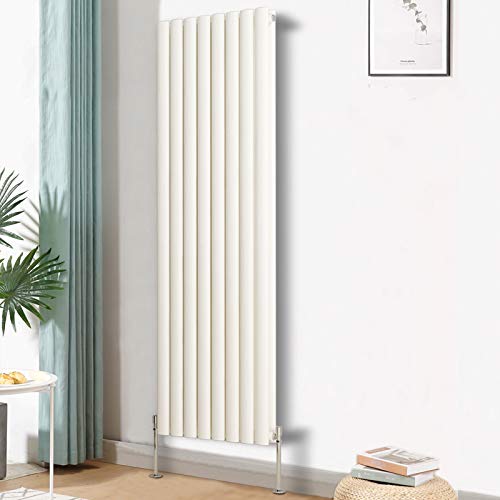 Blümme Vertical Oval Column Double Panel Radiator White 1600x472mm