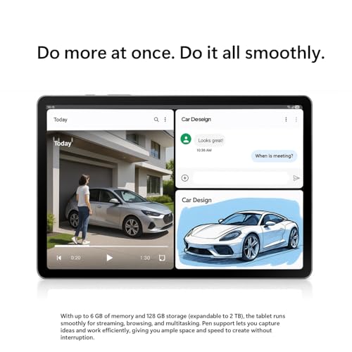 Image of Samsung Galaxy Tab S10 Lite Wi-Fi 128GB (Gray) US Version with 128GB SD Card | 10.9″ Large Display, S Pen Included, Long Battery Life, Smooth Multi-Tasking - Ideal for Work, Study & Entertainment