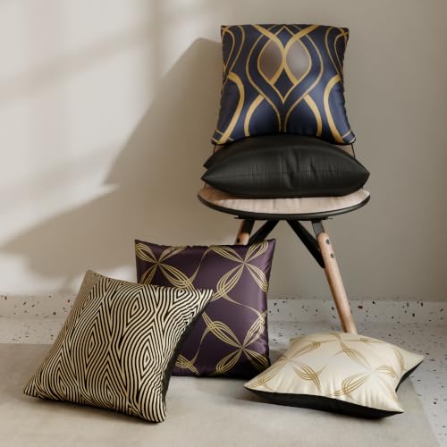 Image of Stoa Paris Cushion Cover Set of 5, Home Decor for Sofa, Bed & Living Room, Digital Printed Cushion Cover 16 Inch x 16 Inch, Soft Touch Finish, Hidden Zip Closure, Cordelia's Embrace - Cordelia