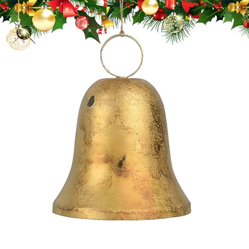 Fyrdyn Campanas Navideñas para Decoración,Decoración para Fiestas Estilo Rústico Navideño | Vintage de Campanas para Navidad | para Exterior Ventana Pared Estante Jardín Puerta Principal Porche Patio