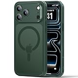 【3倍米軍MIL規格・MagSafe対応】ESR iPhone 17 Pro ケース ワイヤレス充電 ストラップホール付き エアガードコーナー 25W高速充電 Qi2.2対応 4H傷に強い背面 傷防止 滑り止め 指紋防止 耐衝撃 耐黄変 マグネットスマホケース いPhone17Pro ケース カメラコントロール iphone17pro用 Classicシリーズ フロストグリーン