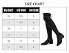 Greatonu Women's Over Knee High Boots Warm Winter Long Boot with Side Zipper Back Lace Fashion Thigh High Boots Black-0.98 UK 6 #5