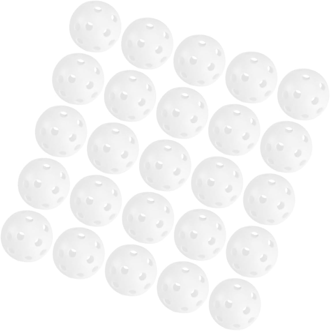 100pcs Plastic Hollow Golf Practice Balls for Indoor Outdoor Swing Training Lightweight Golf Balls Bulk Set and Driving Range