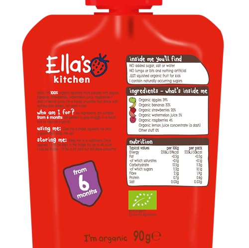 Ella's Kitchen The Red One Organic Smoothie Fruits Multipack 5 x 90 g