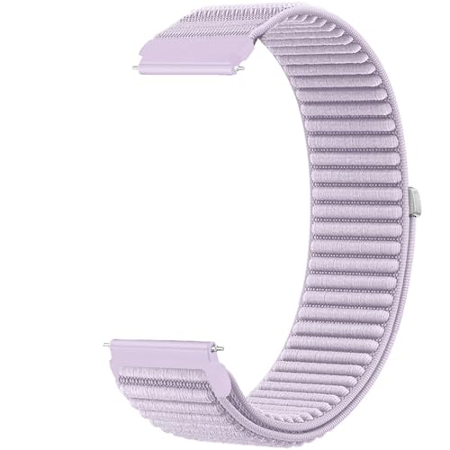 Correa nailon montaña 20 mm compatible con Galaxy Watch 7/FE/6/5/4 40mm 44mm/Garmin Venu Sq/Sq 2/Vivoactive 6/5/3/ GTS 4/3/2/Bip 3/U/S/Bip, correa de liberación rápida para hombres y mujeres