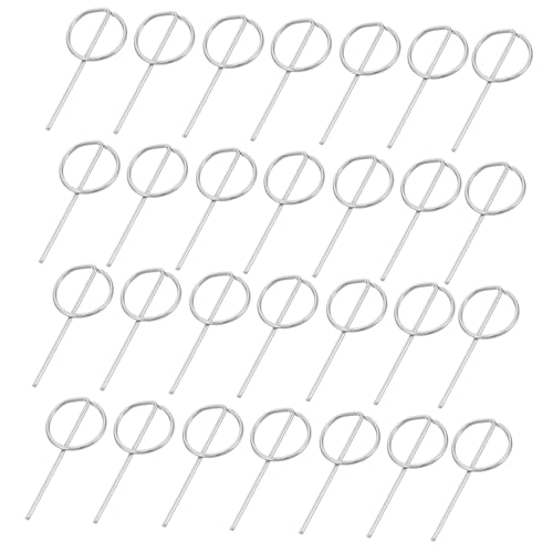 FONDOTIN 100 Piezas Agujas para Extracción de Tarjeta Sim Acero Herramienta y Portátil para Expulsar Bandejas Teléfonos Móviles Accesorio Fácil de Usar