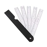 Consta de 5 piezas de reglas flexibles, con escamas transparentes impresas.