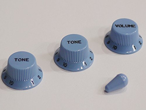 【国産】 ボリューム/トーンノブセット ストラトキャスター用 ミリ ブルーのサムネイル