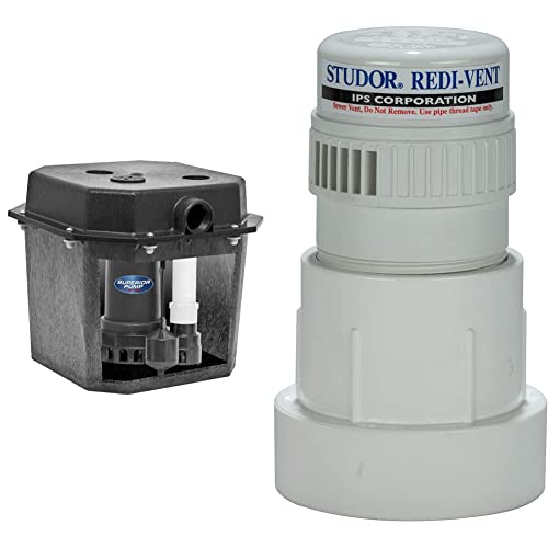 Superior Pump 92072U 1/3 HP Remote Sink Drain Pump System, Black