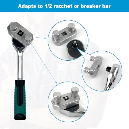 Herramienta para doblar cables con trinquete de 1/2 pulgada y aluminio 77455 4