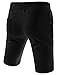 TheLees (TTS01) Unisex Cotton Jersey Waist Elastic Jogger Training Beach Board Shorts Black Large(US 29~31)