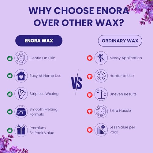 Image of ENORA Painless Hair Removal Brazilian Stripless Hard Wax Beans Range :White Chocolate + Rose pink+ Activated Charcoal |(100 Gram) pack of 3