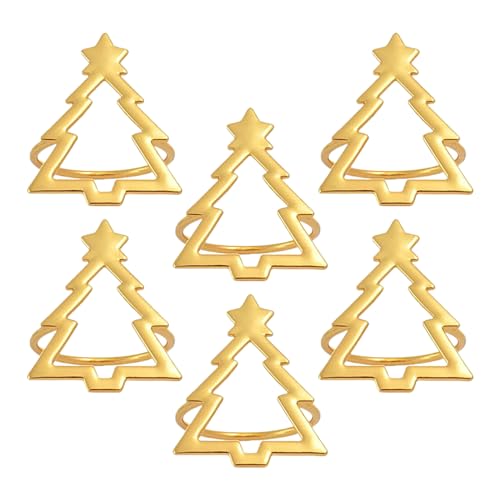 SVCEQZE Servilleteros de Navidad, decoración de mesa de comedor de árbol de Navidad, servilleteros para decoración de mesa, para artistas del hogar, cenas, diseñadores, decoradores de temporada