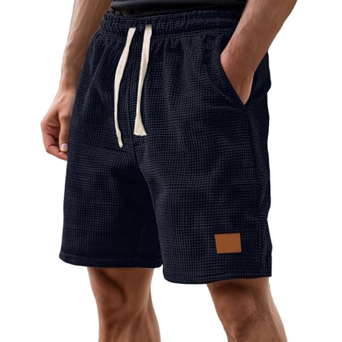 -Pantalones Cortos Casuales para Hombre, cómodos, Ligeros, Transpirables, para Verano, para Deportes al Aire Libre, relajación, Cintura elástica