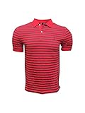  Nautica Men\'s Polo Shirt 100% Cotton KR0314 Nautica Red (Medium)