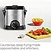 Chefman Fry Guy Deep Fryer with Removable Basket, Easy-to-Clean Non-Stick Coating and Cool-to-Touch Exterior, Adjustable Temperature Control, 4.2 Cup/ 1 Liter Capacity, Stainless Steel