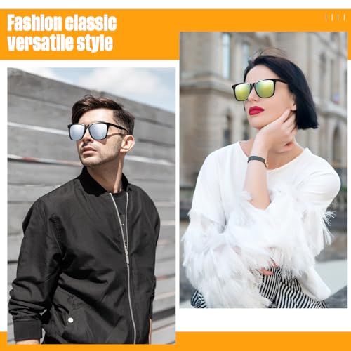 Umigy 50 Pack Sunglasses Bulk Neon Vintage Retro Party Sunglasses Classic Shades Eyewear for Adult Party Favors4