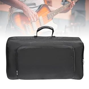 Large capacity effects pedal board bag. Waterproof oxford cloth, wear resistant and durable. Double layer bag design and practical two-way zipper. 58 x 33 x 10cm for most of effects pedal board. You can put guitar string picks or other things into th...